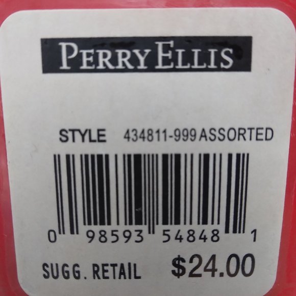 New Perry Ellis Men's Multi Color Mid Calf Casual Socks | 4 Pack | Size 7 -12 - Picture 7 of 13